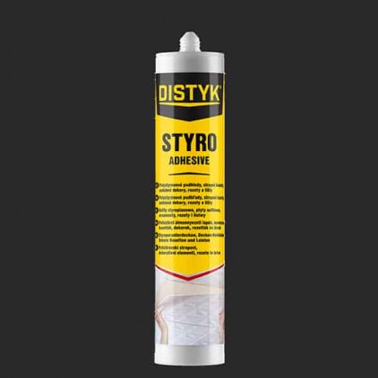 Den Braven - LEPIDLO NA POLYSTYREN Distyk / STYRO ADHESIVE, kartuše 310 ml, bílá