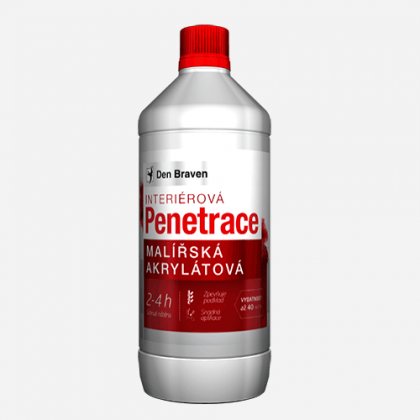 Den Braven - Malířská akrylátová penetrace, láhev 1 litr