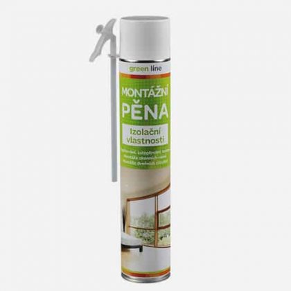 Den Braven - Montážní pěna Green line, trubičková dóza 750 ml, žlutá