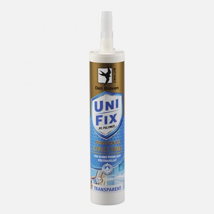 Den Braven - MS UNIFIX CLEAR na všechna tmelení, kartuše 290 ml, transparentní