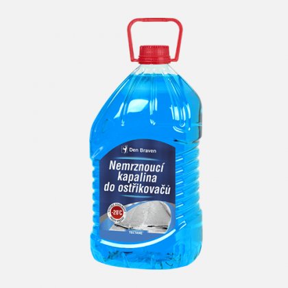 Den Braven - Nemrznoucí kapalina do ostřikovačů -20 °C, PET láhev, 5 litrů, modrá