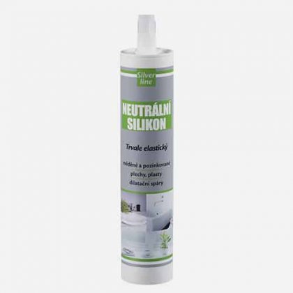 Den Braven - Neutrální silikon Silver line, kartuše 310 ml, bílý