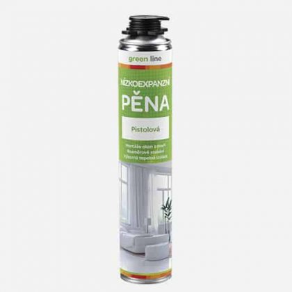 Den Braven - Nízkoexpanzní pěna Green line, pistolová dóza 750 ml, zelená