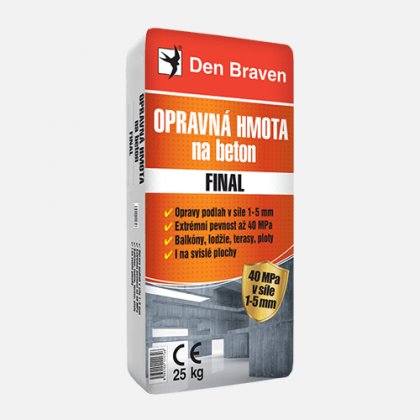 Den Braven - Opravná hmota na beton FINAL, pytel 25 kg