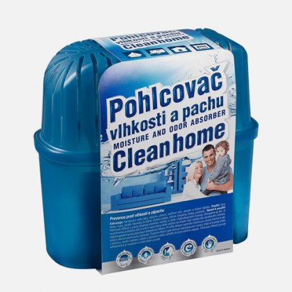 Den Braven - Pohlcovač vlhkosti a pachu CLEANHOME, 1000 g, náhradní náplň