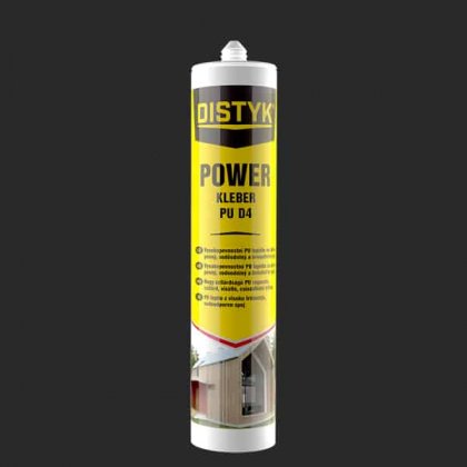 Den Braven - POWER KLEBER PU D4 Distyk, kartuše 300 ml, krémová