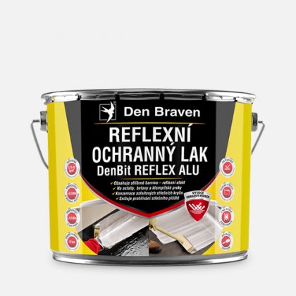 Den Braven - Reflexní ochranný lak DenBit REFLEX ALU, plechovka 4,5 kg, stříbrný