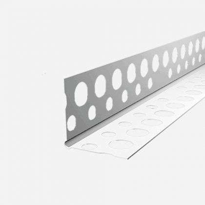 Den Braven - Rohový profil PVC zaoblený LP, 2,5 m, plastový, bílý