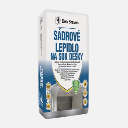 Den Braven - Sádrové lepidlo na SDK desky, pytel 20 kg, bílé