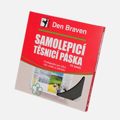 Den Braven - Samolepicí těsnicí páska do oken a dveří, 9 mm x 2 mm x 20 m, bílá