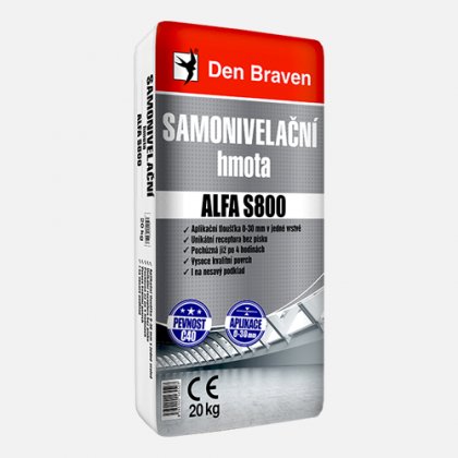 Den Braven - Samonivelační hmota ALFA S800, pytel 25 kg