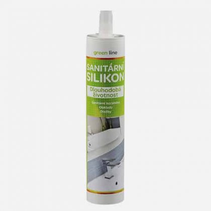 Den Braven - Sanitární silikon Green line, kartuše 300 ml, bílý