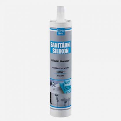 Den Braven - Sanitární silikon Silver line, kartuše 310 ml, bílý