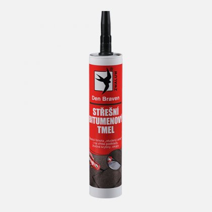 Den Braven - Střešní bitumenový tmel, kartuše 310 ml, černý