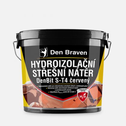 Den Braven - Střešní hydroizolační nátěr DenBit S-T4, soudek 40 kg, červený