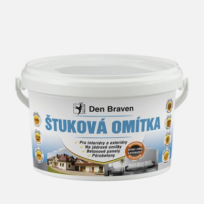 Den Braven - Štuková omítka, kbelík, 25 kg, bílá