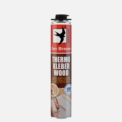 Den Braven - THERMO KLEBER WOOD, pistolová dóza 750 ml, žlutá