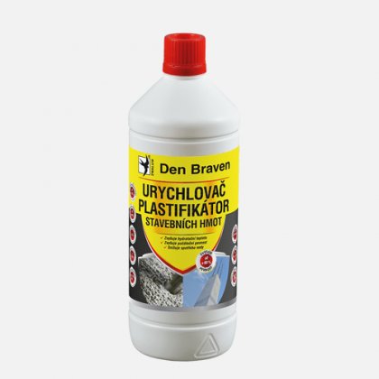 Den Braven - Urychlovač a plastifikátor stavebních hmot, láhev 1 litr