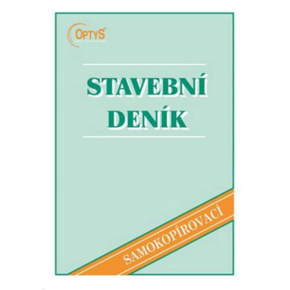 Deník stavební OP1268 A4 NCR, samokopírovací