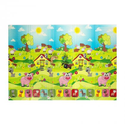 Dětská hrací pěnová skládací podložka Piggy, Casmatino - 200 x 140 x 0,9 cm