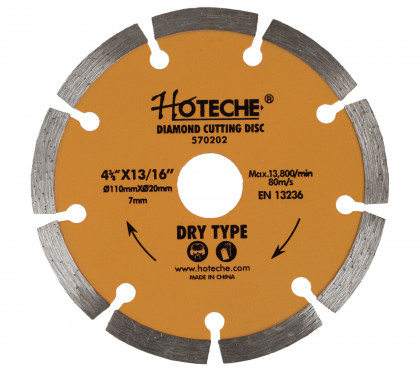 Diamantový řezný kotouč 110 mm, segmentový - HT570202
