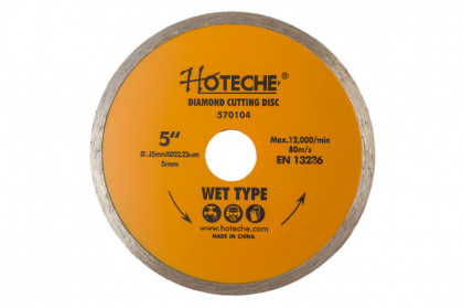 Diamantový řezný kotouč 125 mm, WET TYPE - HT570104