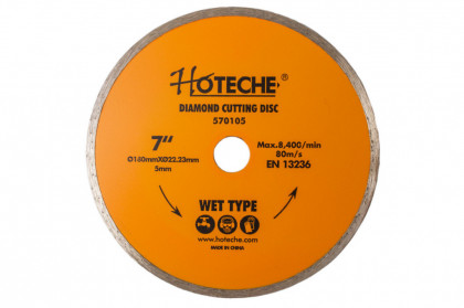 Diamantový řezný kotouč 180 mm, WET TYPE - HT570105