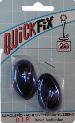 DIP - QUICKFIX háček samolepicí typ 1 - 2 ks - chrom