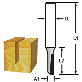 Drážkovací fréza 1 břit 4x13x51