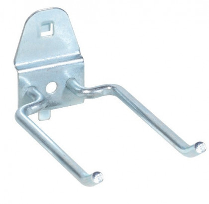 Dvojitý hák do děrované desky, 96 mm, 2 ks - ZS003803