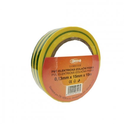 Elektropáska žlutozelená 15mm/10m