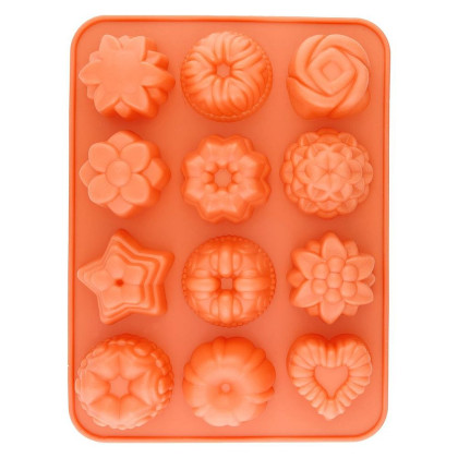Forma na pečení MagicHome muffin, silikon, 21,2x15,6x3cm