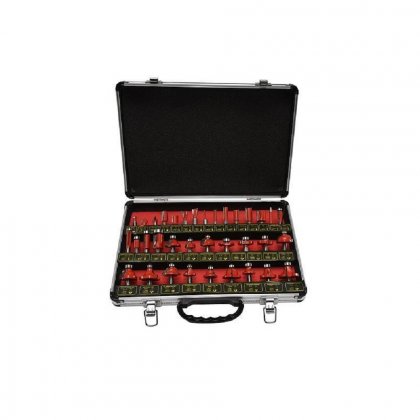 Frézy tvarové do dřeva, SK plátky, kovový kurf, 35ks, stopka 8mm