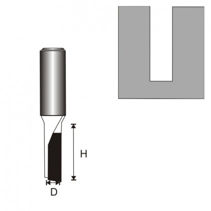 Frza drkovac 1-destika.T6 D3,96 H11mm