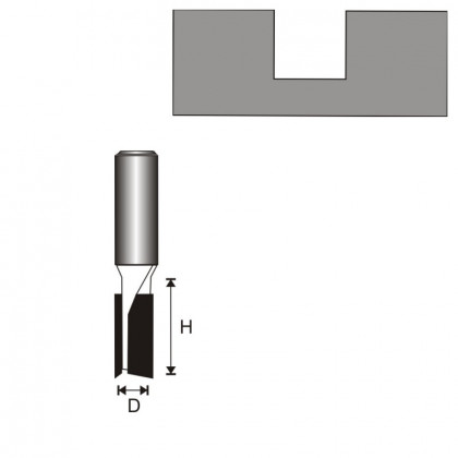 Frza drkovac 2 destiky T12 D12 H25mm