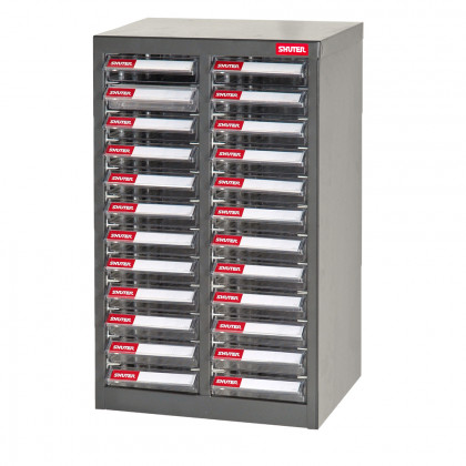 Galvanizovaný kovový organizér pro dílenský materiál a díly s 24 zásuvkami A6-224P