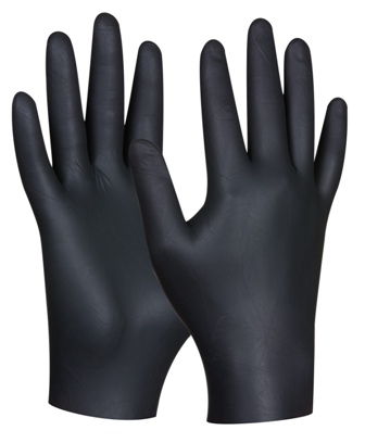 GEBOL - BLACK NITRIL nitrilové rukavice 80 ks - velikost S