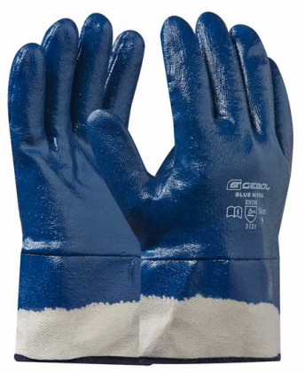 GEBOL - BLUE NITRIL pracovní rukavice - velikost 10 (blistr)