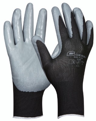 GEBOL - MIDI FLEX pracovní montážnické rukavice - velikost 10 …