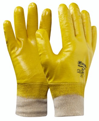 GEBOL - YELLOW NITRIL PLUS pracovní nitrilové rukavice -…