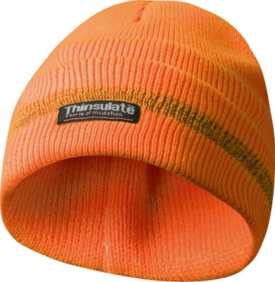 GEBOL - zimní reflexní čepice, materiál THINSULATE - oranžová