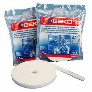 GEKO - Těsnění do oken samolepící molitan 10x6mm/ 8m - bílé