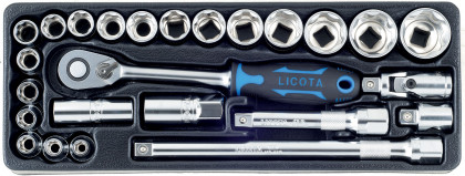 Gola sada 1/2" ve výplni dílenského vozíku, 25 ks - LIACK384001