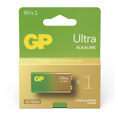 GP alkalická baterie ULTRA 9V (6LR61) 1PP