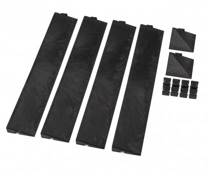 Grafitový gumový nájezd pro dlažbu Extreme - 45 x 8 x 2,5 cm