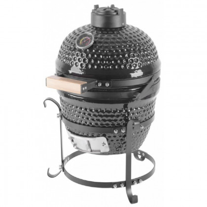 Gril BBQ Kamado Egg 13", priemer 27 cm, 35x40,5x55 cm, gril. výška 34,5 cm, čierny