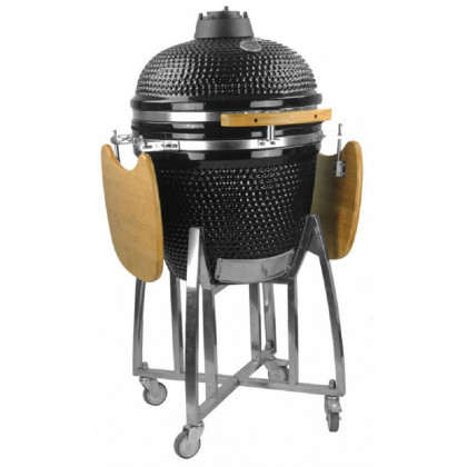 Gril BBQ Kamado Egg 21", priemer 46,7 cm, 130x73x122, gril výška 91 cm, čierny