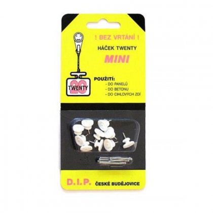 HÁČEK MINI 1 hnědý (blistr po 10ks)