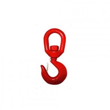 HÁK otočný s okem 1,5t červený, typ 322A