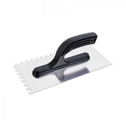 Hladítko nerez s plastovou rukojetí 270mm 6x6